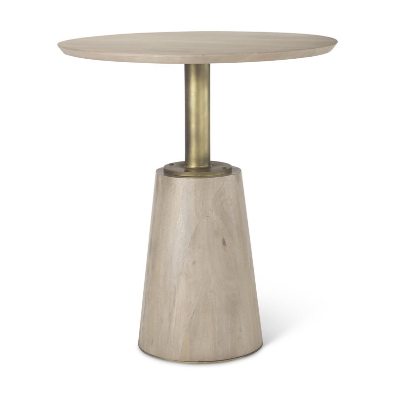 Latitude Run® Round Solid Wood Pub Table Wayfair